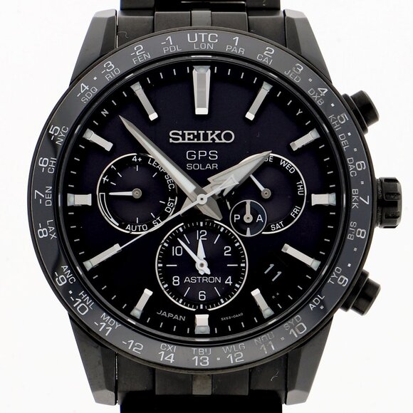 WATCH SEIKO SBXC037 Astron black TI SOL - Picture 1 of 9